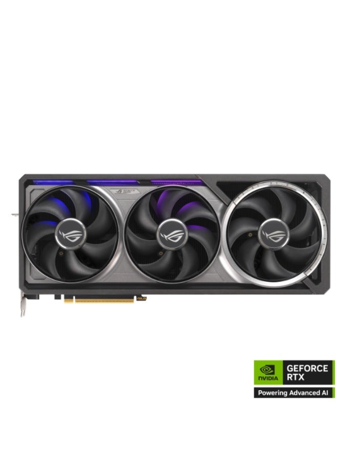 ROG Astral GeForce RTX™ 5080 OC Edition Gaming Graphics Card (PCIe® 5.0, 16GB GDDR7, HDMI®/DP 2.1, 3.8-slot, 4-fan design, Axial-tech fans, patented vapor chamber, Phase-change GPU thermal pad) black