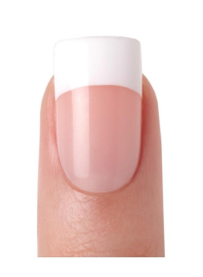 KISS Salon Acrylic Press On Nails, Nail glue included, 'Sugar Rush', French, Medium Size, Square Shape, Includes 28 Nails, 2g Glue, 1 Manicure Stick, 1 Mini File - Image 3