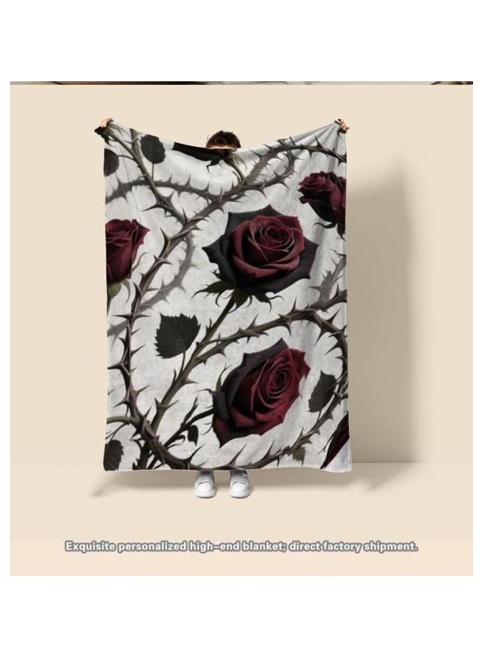 general Flannel thin blanket (warm and comfortable, suitable for sleep, gaming, dust removal and sandproof) 150cm*200cm - 372 - Image 3