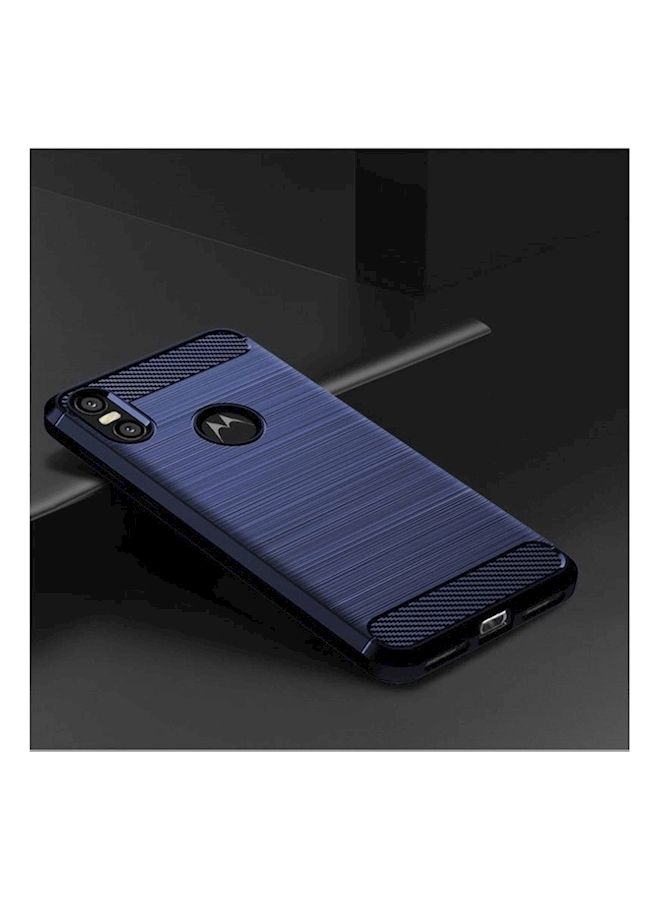 NIBEMINENT Protective Case Cover For Motorola One Blue - Image 2