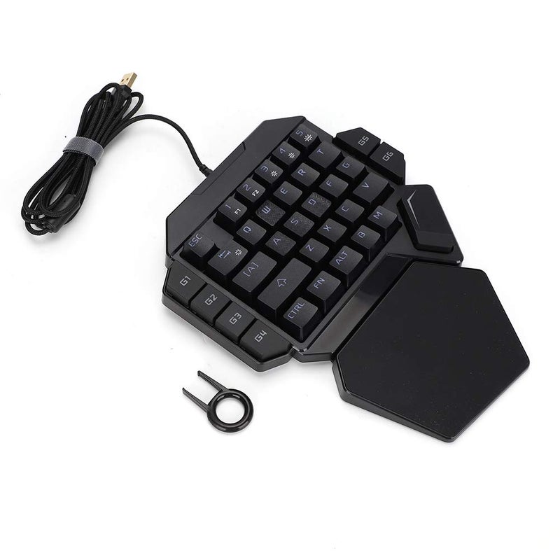 One Handed Mechanical Gaming Keyboard with RGB Backlight and 9 Macro Functions - Image 2