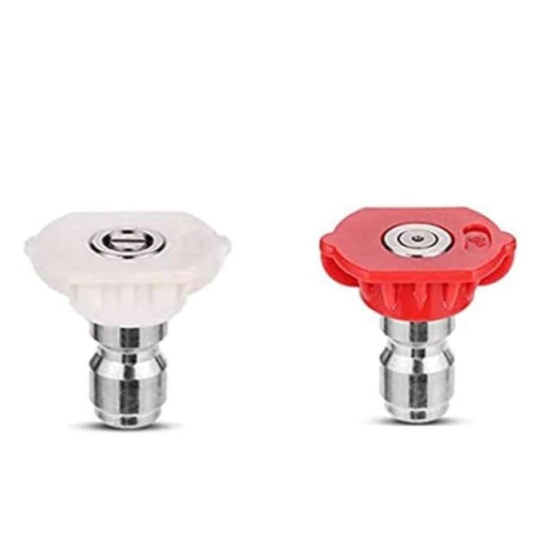 JANCOM JANCOM Quick Spray Nozzle tip Adjustable Jet Wash Quick Release Pressure Washer Nozzles Pressure Washer Spray Tips Pressure Washer Cleaning Nozzles Water Jet Nozzle Tips Pack of 2  - Image 1