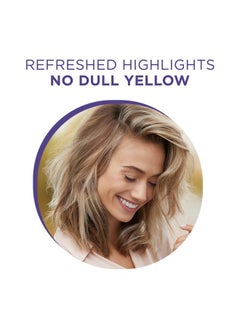 CLAIROL PROFESSIONAL Shimmer Lights Purple Conditioner 16 Fl. Oz ; Neutralizes Brass & Yellow Tones ; For Blonde Silver Gray & Highlighted Hair  - Image 5
