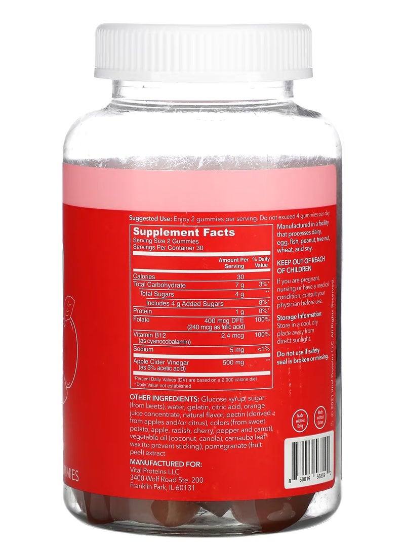 Vital Proteins - Vital Ways Apple Cider Vinegar Gummies 60 Gummies - Image 1