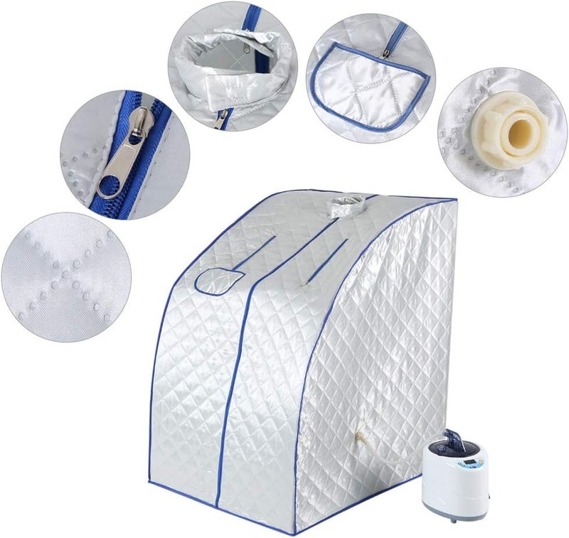 klarako Saunas Steamer Machine, Bath Box Pot Home Portable Suit, SpaHome Sauna Steam Sauna Steam Engine (US) - Image 3