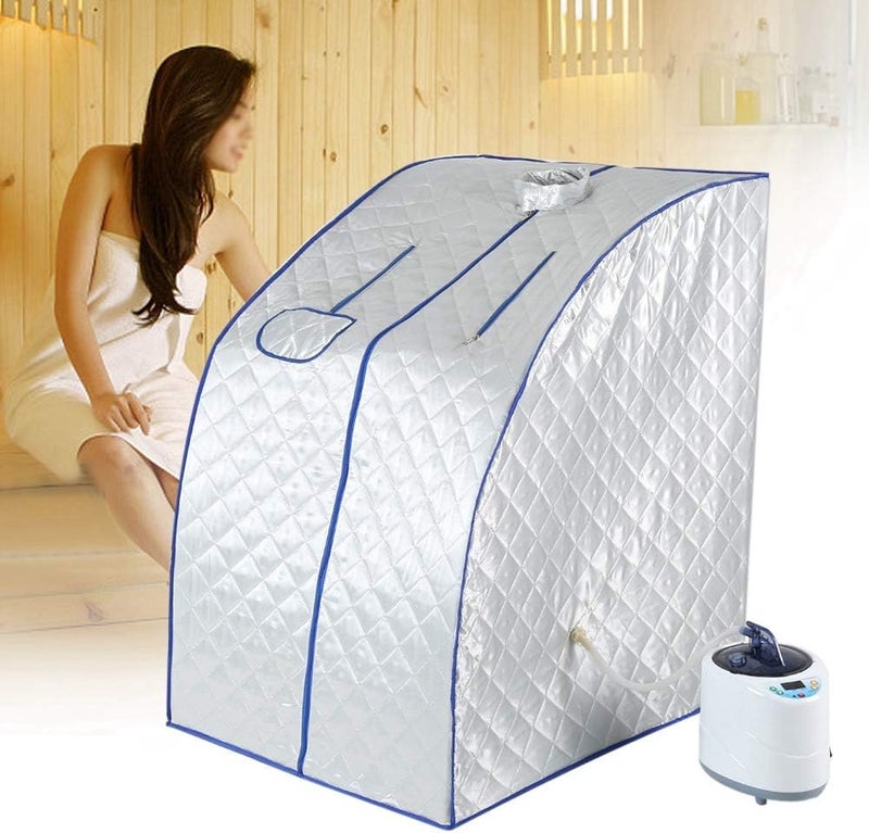 klarako Saunas Steamer Machine, Bath Box Pot Home Portable Suit, SpaHome Sauna Steam Sauna Steam Engine (US) - Image 1