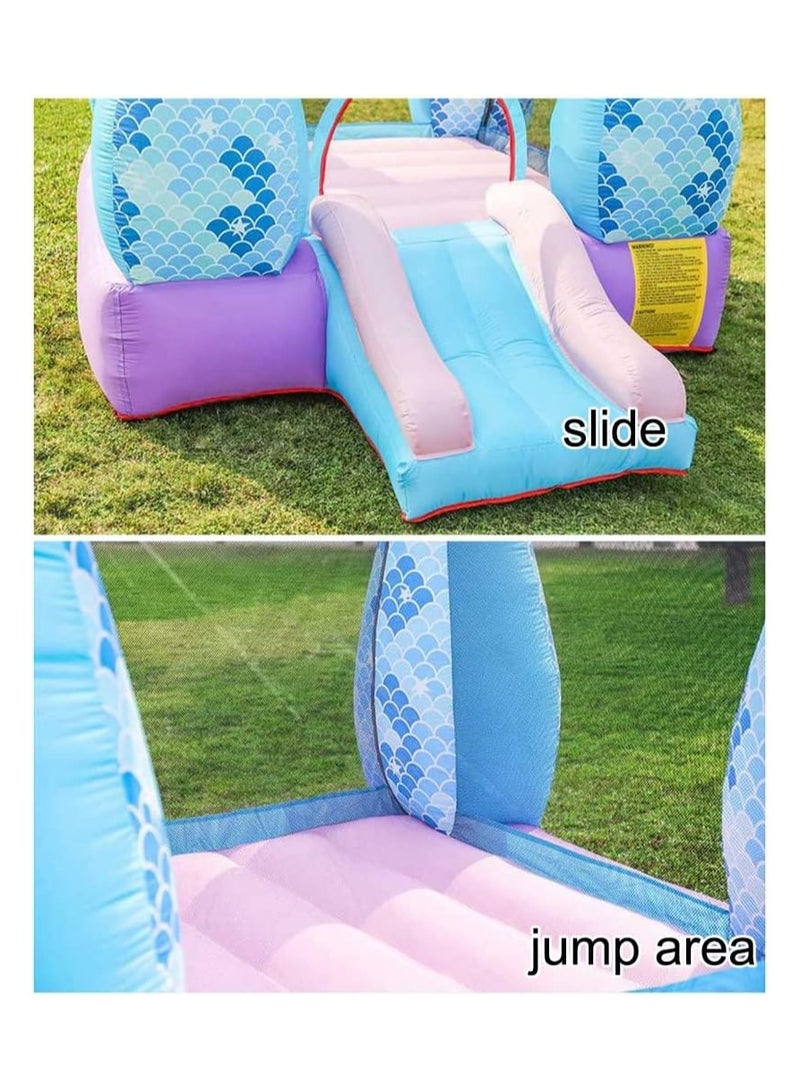 Inflatable Bounce Castle Outdoor Backyard Children Toys Air Fort With Blower Jumping And Slide  - Image 3