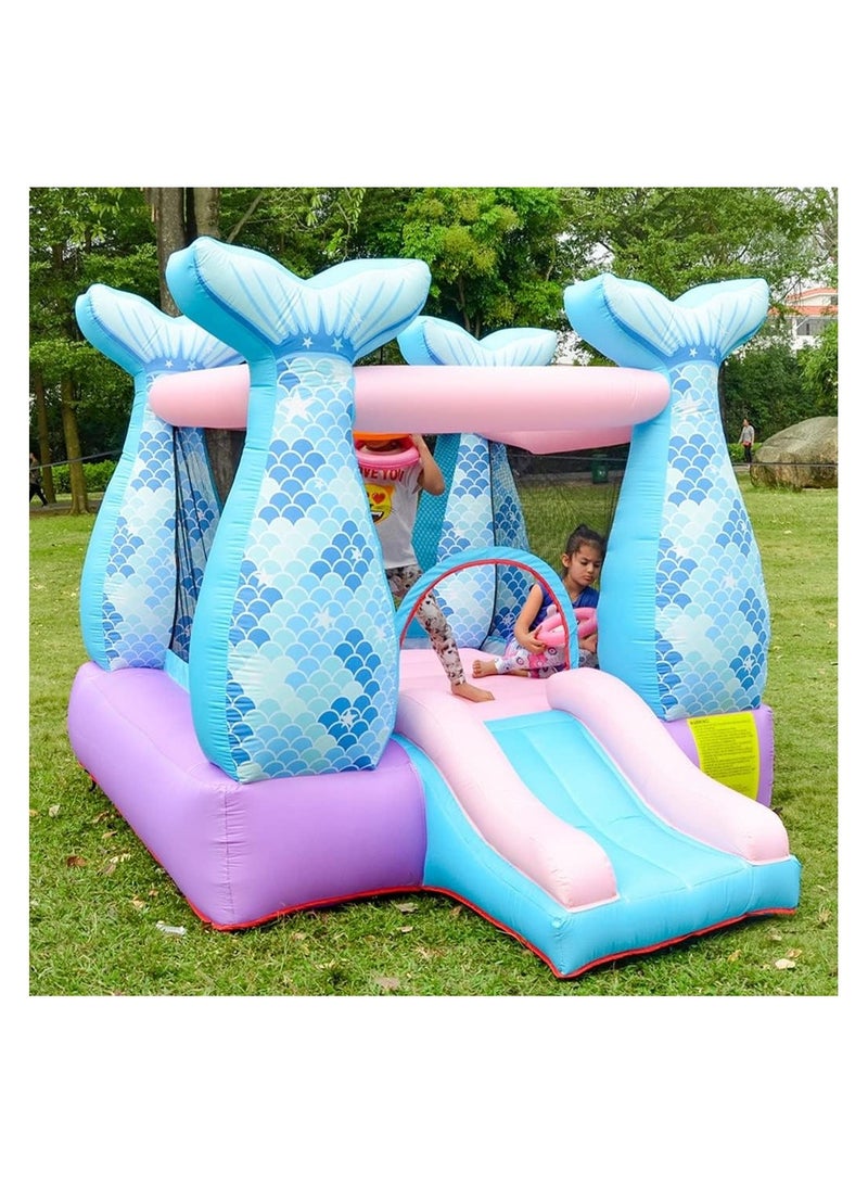 Inflatable Bounce Castle Outdoor Backyard Children Toys Air Fort With Blower Jumping And Slide  - Image 2