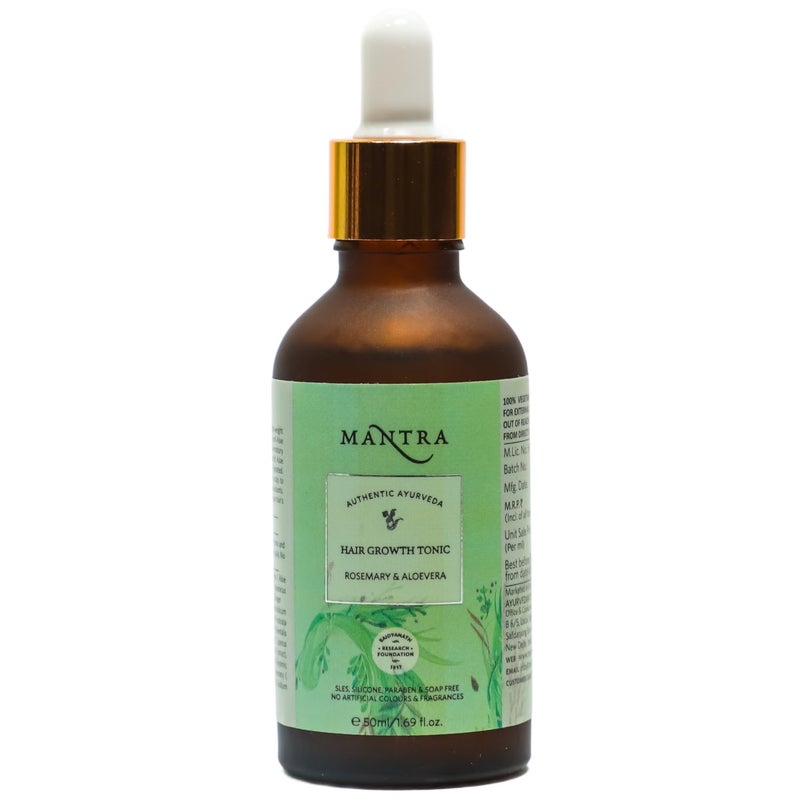 Mantra سيروم نمو الشعر المتقدم من مانترا - روزماري وألو فيرا 50 مل - تونك نمو الشعر - سيروم التحكم في تساقط الشعر للنساء والرجال - Image 3
