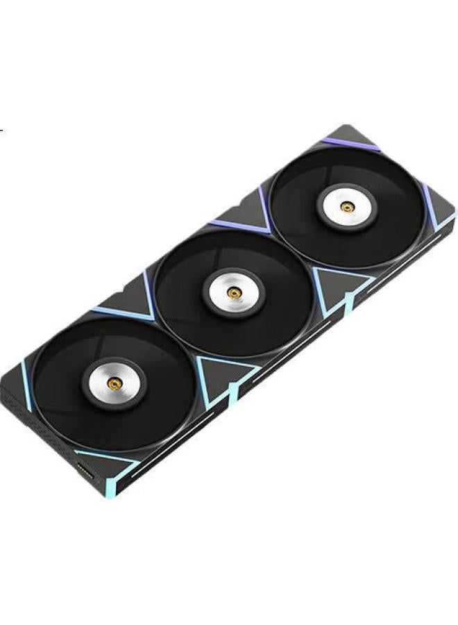 aigo Aigo Starlight S12 Black Tri-Case Argb Lighting 5V 3-Pin Rgb Synchronized Magnetic Building Block Chassis Fan 12Cm - Image 2