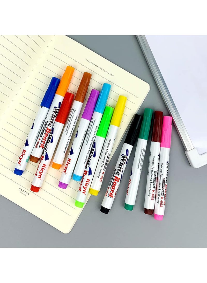 Magic Water Drawing Pen, Floating Water Pen, Whiteboard Marker Pen, Watercolor Pen That Can Float in Water After Painting, Water Drawing Tool Set Gift for Kids Ages 3-12 (11 Colors) - Image 5