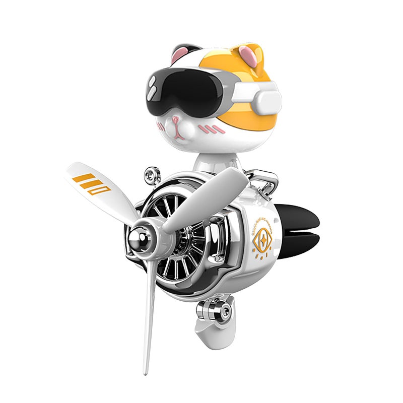 Fancemot Cat Car Air Fresheners Pilot Car Diffuser Cute Car Perfume Funny Car Fragrance - Image 3