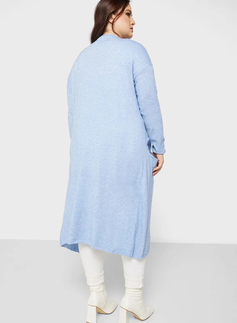 Only Carmakoma Pocket Detail Longline Cardigan