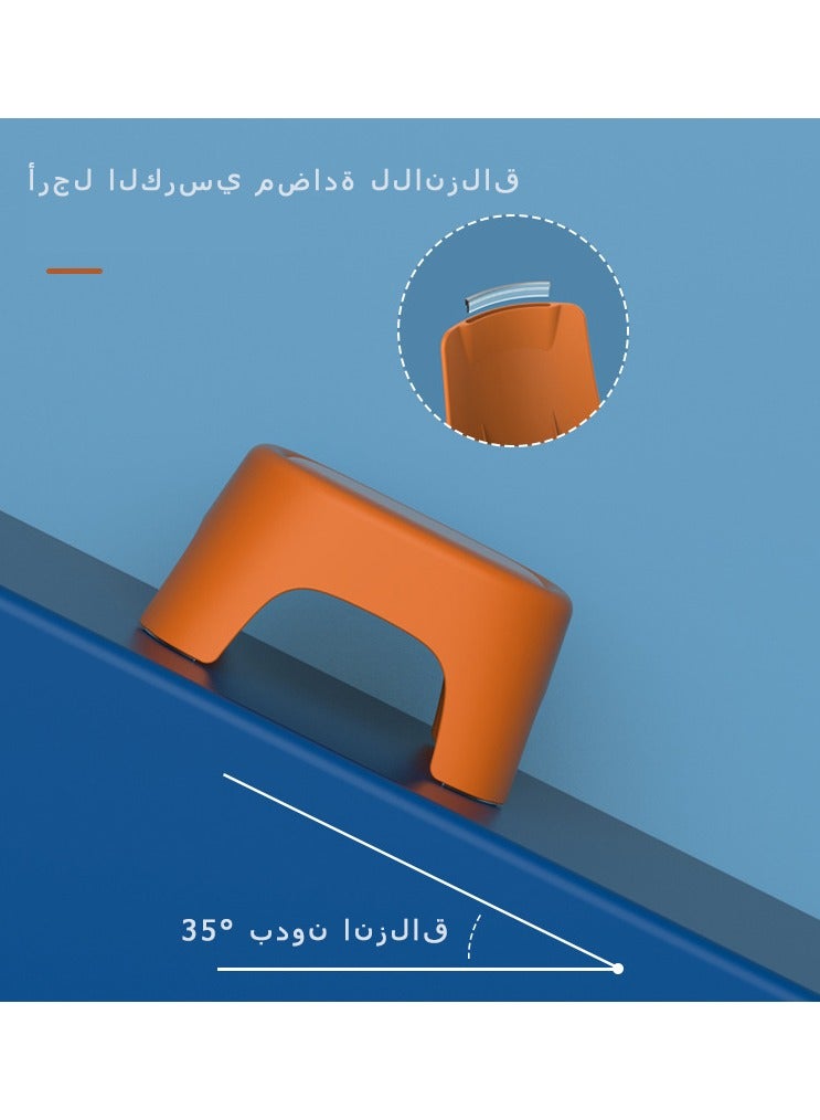 2 قطعة مقعد بلاستيكي لرياض الأطفال، مقعد بلاستيكي للأطفال البالغين، مقعد حذاء منزلي، مقعد حمام للحمام، مقعد بلاستيكي (أخضر)  - Image 3