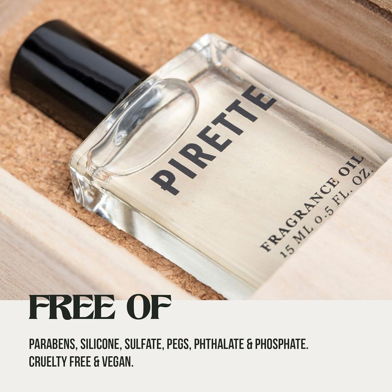 PIRETTE Fragrance Oil Roll On, Beach-Inspired, Long Lasting Perfume Oil with Notes of Fresh Green Coconut, Surf Wax & Sunscreen, Daily Rollerball Perfume for Women, 0.5 fl oz - Image 5