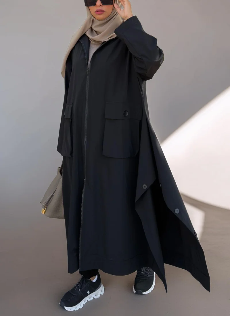 بوند جاكيت طويل قطعة واحدة