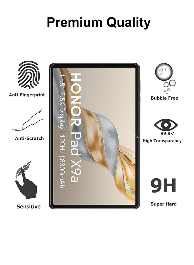 Honor Pad X9A 5G 11.5 Inch Tempered Glass Screen Protector – High Transparency, Delicate Touch, Anti-Explosion, Smooth Arc Edges, Easy Installation, Screen Protector for Honor Pad X9A - Image 2