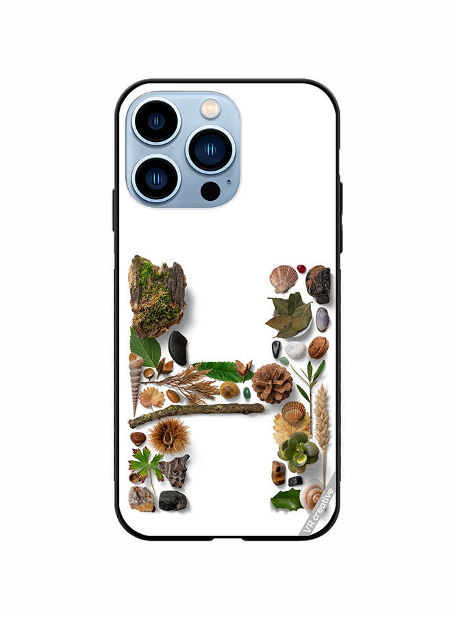 VR CREATIVE Protective Case Cover For Apple iPhone 14 Pro Alphabet H Design Multicolour - Image 1