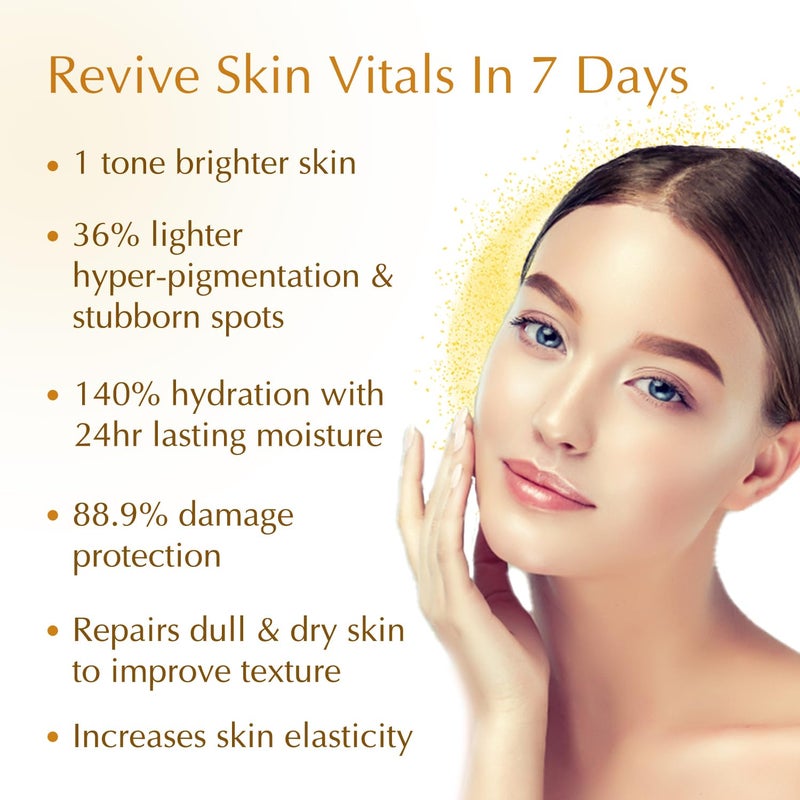Bio Essence 24K Gold Skin Elixir Vitamin C Face Serum Moroccan Argan Oil Hyaluronic Acid Niacinamide Dark Spots Correcting Serum For Face Ideal for All Skin Types 30g - Image 5