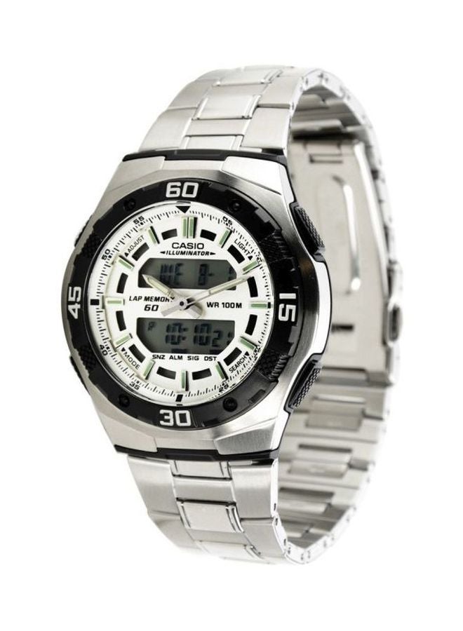 كاسيو ساعة عقارب ورقمية رياضية طراز AQ-164WD-7AV رجال - Image 3