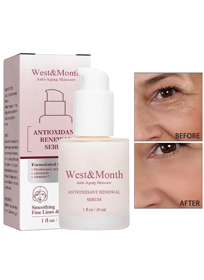 West&Month Antioxidant Renewal Serum 30ML, Has The Effect Of Tightening The Skin, Reducing Fine Lines, Restoring Skin Elasticity, And Preventing Aging, Anti Aging Serums For Face  - Image 1