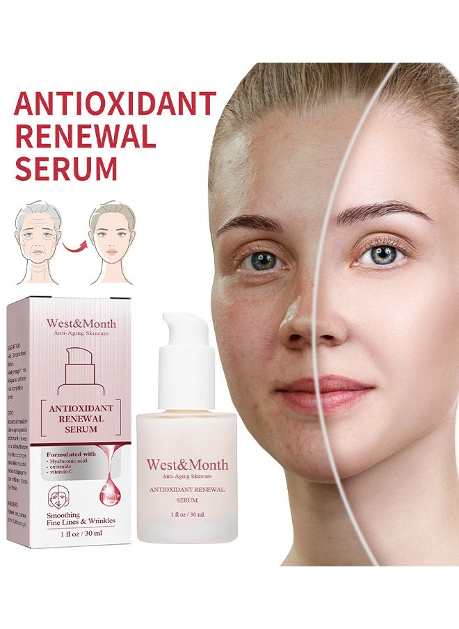 West&Month Antioxidant Renewal Serum 30ML, Has The Effect Of Tightening The Skin, Reducing Fine Lines, Restoring Skin Elasticity, And Preventing Aging, Anti Aging Serums For Face  - Image 2