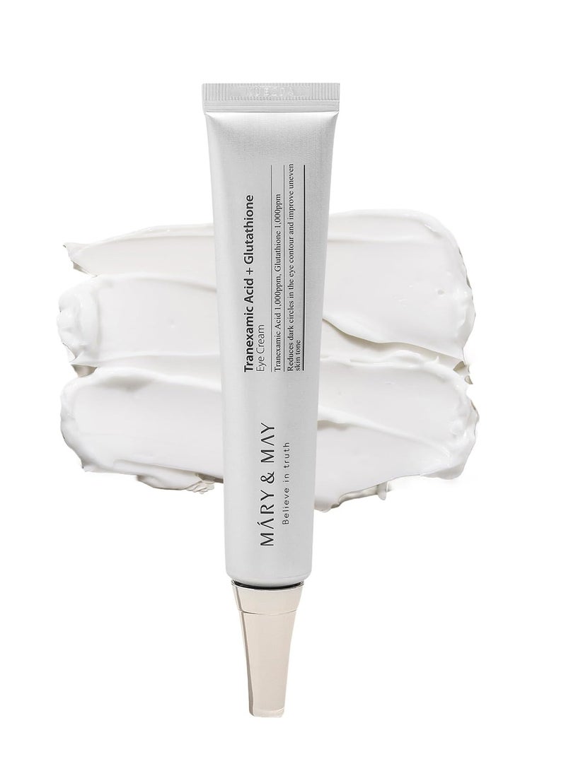MARY & MAY Tranexamic Acid + Glutathione Eye Cream 30G - Image 1