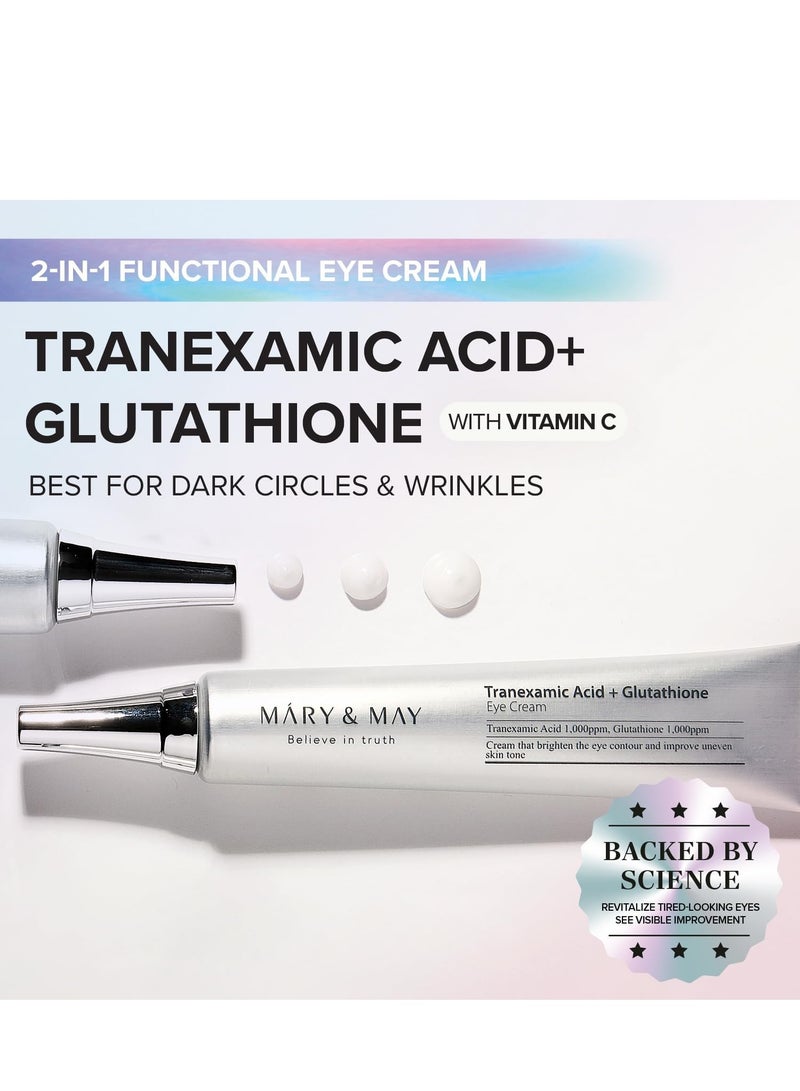 MARY & MAY Tranexamic Acid + Glutathione Eye Cream 30G - Image 2
