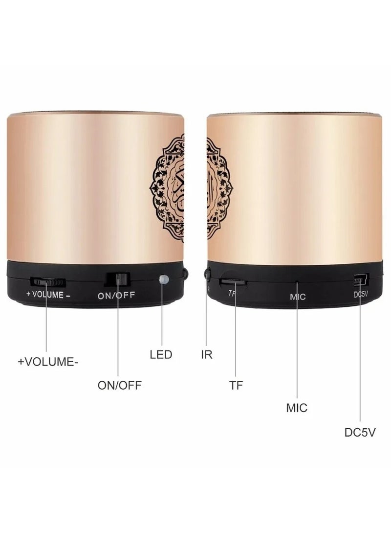 Equantu Quran Portable Bluetooth Speaker Gold - Image 3