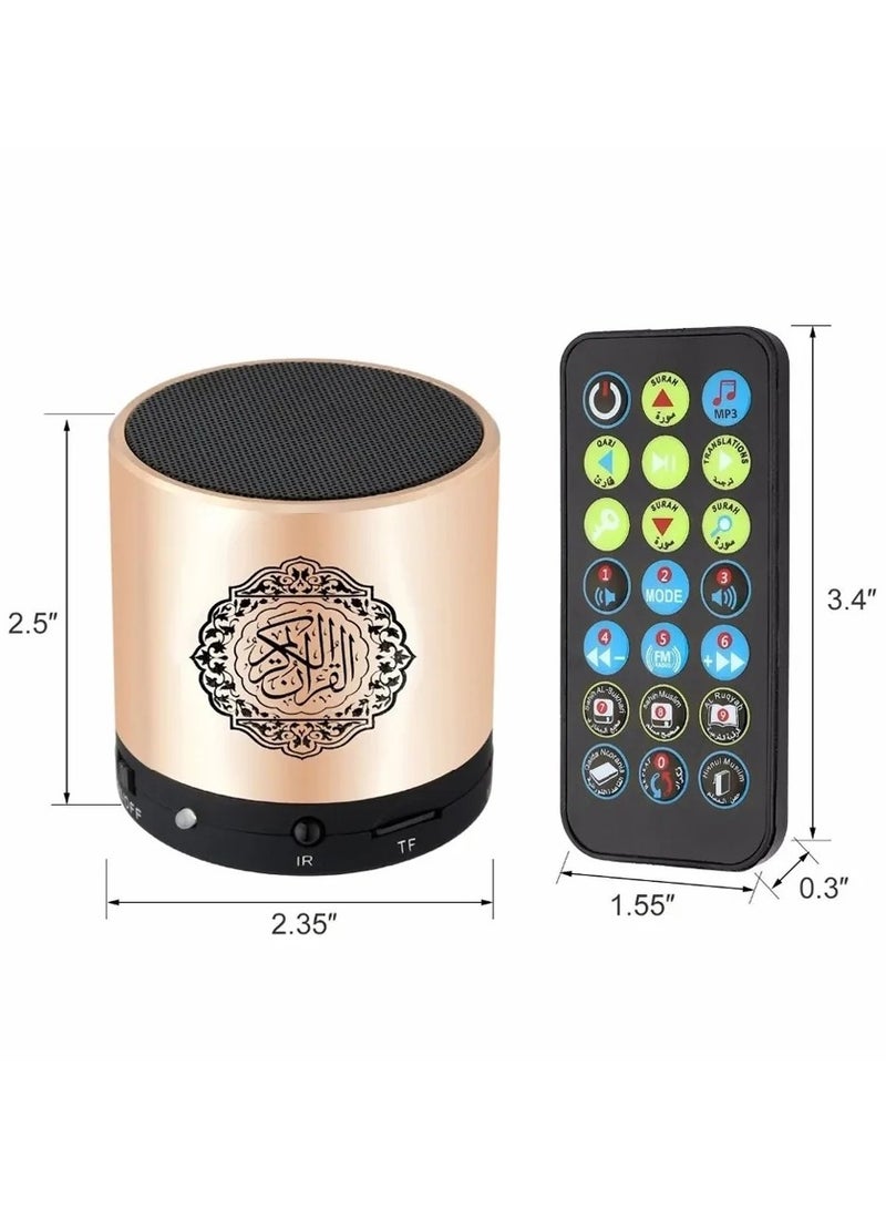 Equantu Quran Portable Bluetooth Speaker Gold - Image 4