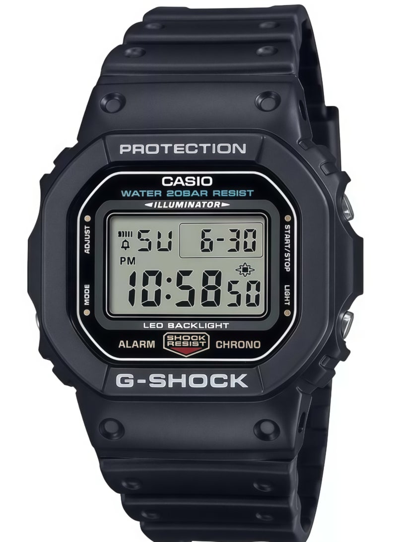 CASAON Casio G-Shock Men Grey Dial Resin Band Watch - Dw-5600E-1Vdf - Image 1