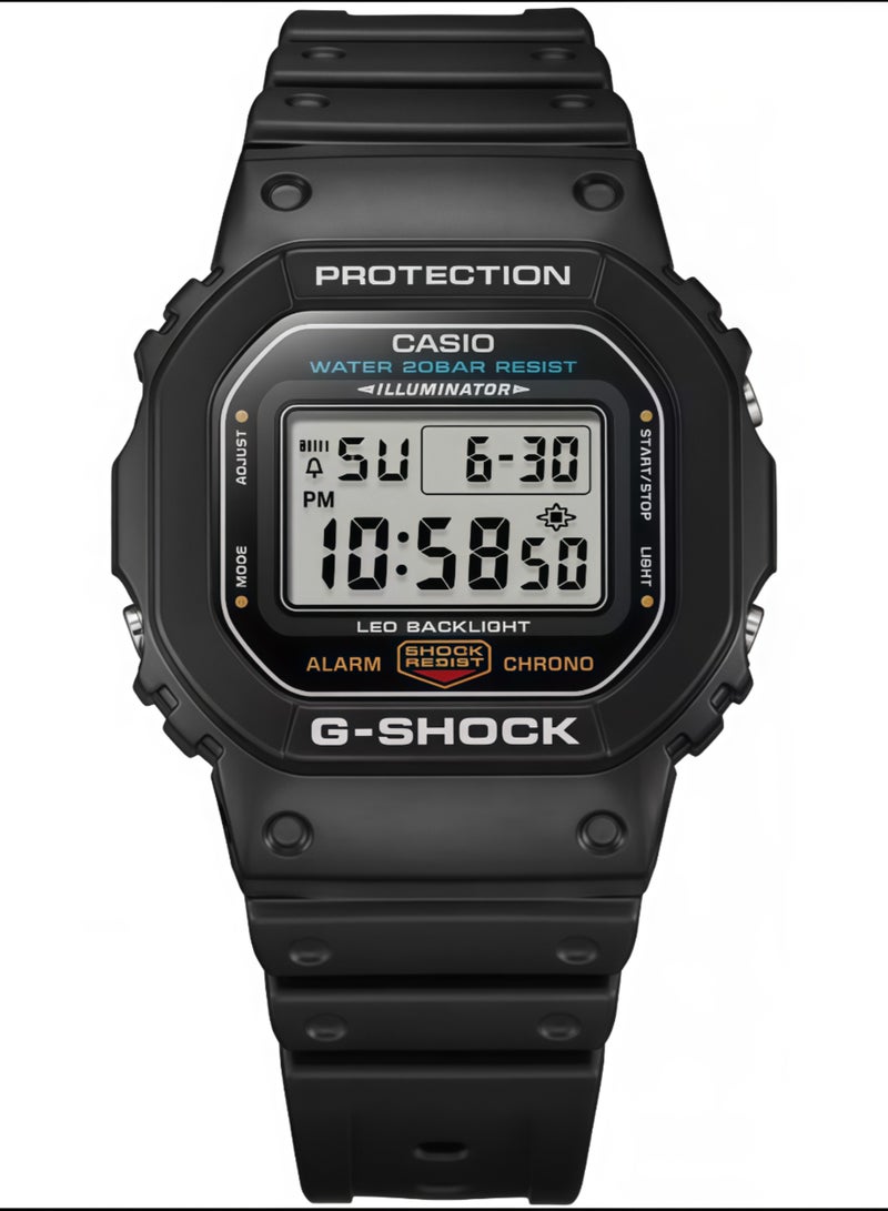 CASAON Casio G-Shock Men Grey Dial Resin Band Watch - Dw-5600E-1Vdf - Image 3