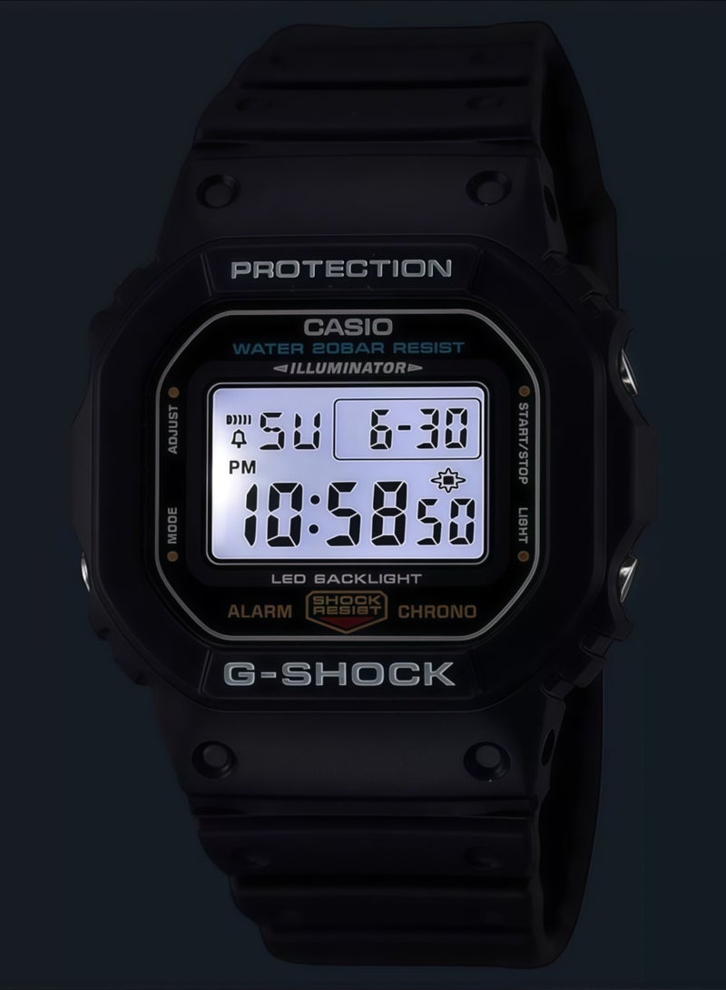 CASAON Casio G-Shock Men Grey Dial Resin Band Watch - Dw-5600E-1Vdf - Image 5