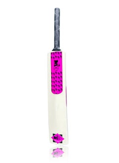 MG MG Popular Wooden Cricket Bat for 6-10 Year Boys Kids, Size- 4 Pink/Black  - Image 1