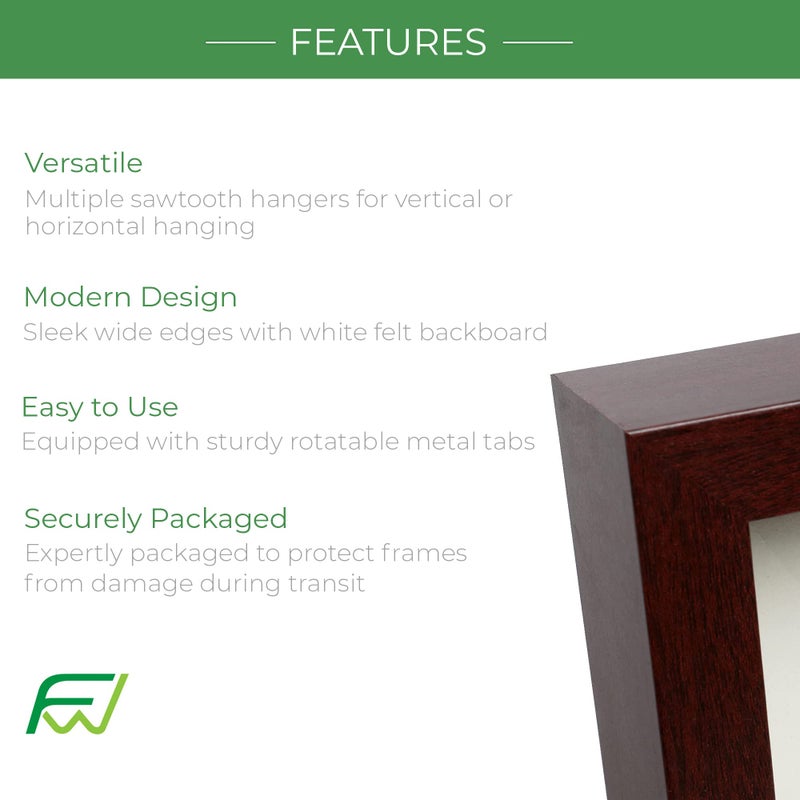 Frameworks 8x8 Driftwood Wooden Shadow Box Frome - Love Love Back Budged Glass و Consiss - Image 4