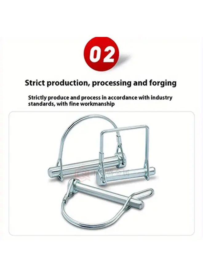 8pcs Heavy Duty Trailer Hitch Pins 6 3x70mm Secure Locking Corrosion Resistant - Image 5
