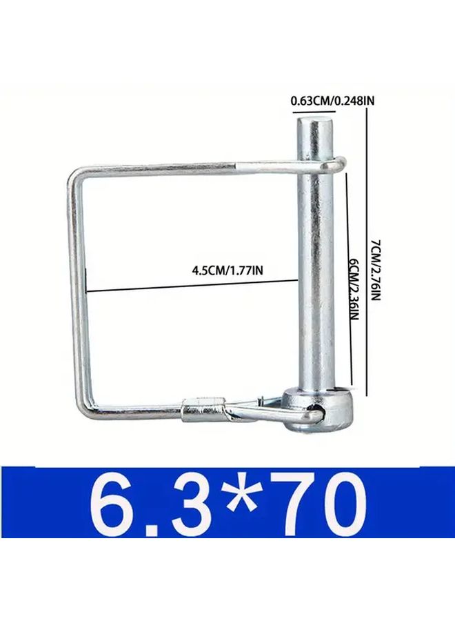 8pcs Heavy Duty Trailer Hitch Pins 6 3x70mm Secure Locking Corrosion Resistant - Image 3