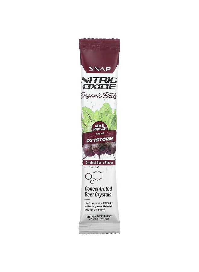 SNAP SUPPLEMENTS - Snap Supplements, Nitric Oxide, Organic Beets, Original Berry, 10 Stick Packs, 0.29 oz (8.2 g) Each - Image 1