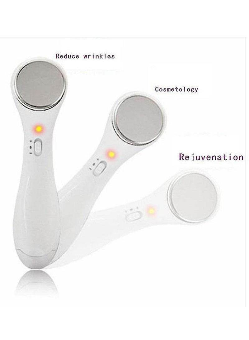 Ultrasonic Vibration Ion Face Lift Massager White - Image 2