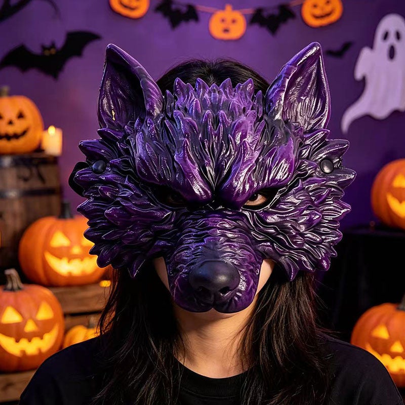Wolf Mask Halloween Costume Accessory - Image 1