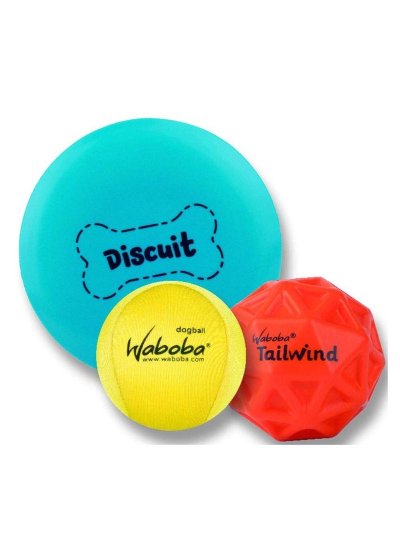 Waboba Woofgames Pack Pet Dog Toys Set - Interactive Boredom Relief Toy - Image 4