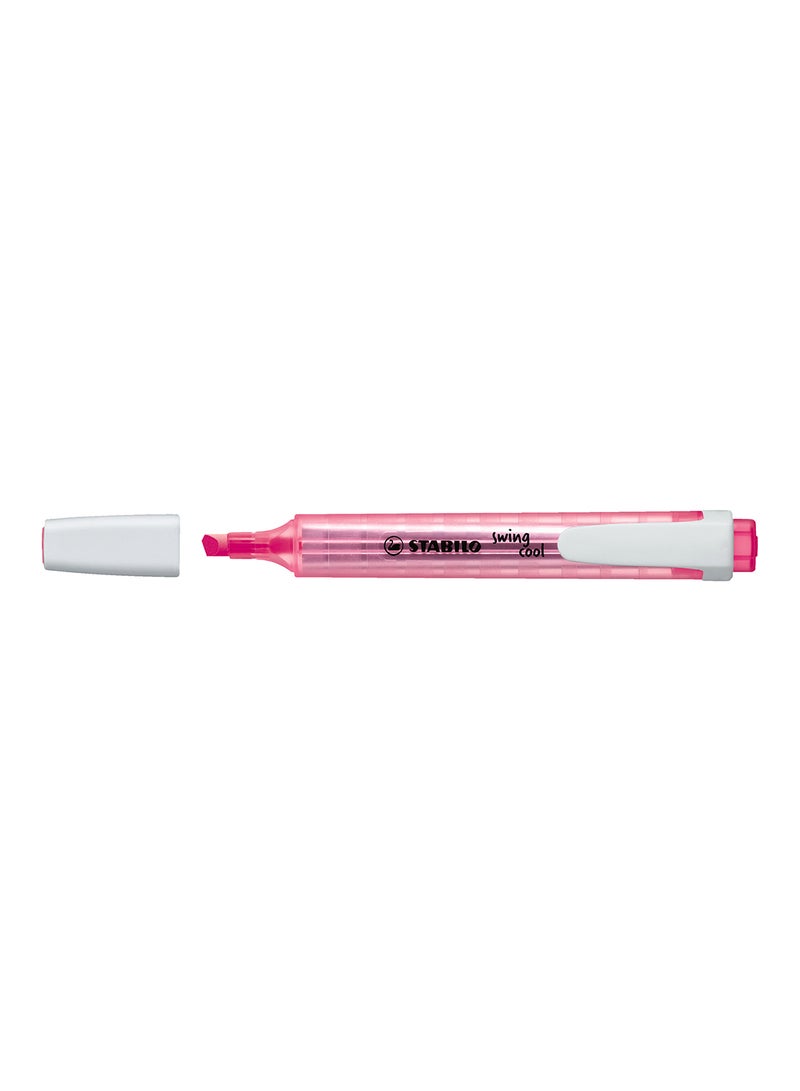 STABILO Highlighter Pen - Swing Cool Pack of 10 Pink Highlighters , Anti-Dry Out , for Drawing Illustrations , Note Taking - Image 2