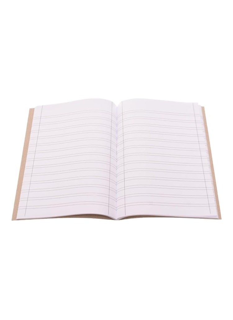 المعايرجي‎ - كشكول  انجليزي مبطن مزدوج مقاس A5، 60 ورقة، 58 غرام، 22.5 × 16 سم، مناسب لاي اعداد، من المكتب الى المدرسة - متعدد الالوان - Image 1