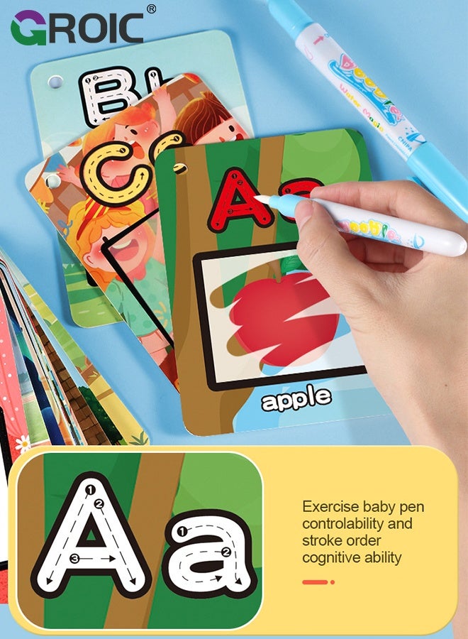 GROIC Alphabet Water Coloring Cards, Aqua Painting Doddle Flashcards, Drawing 26 Letters ABC Words, Educational Learning Toy,Alphabet Cards - Image 4