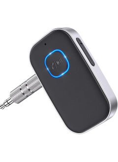Captaintech Bluetooth Receiver for Car, Noise Cancelling 3.5mm AUX Bluetooth Car Adapter, Wireless Audio Receiver for Home Stereo/Wired Headphones, Hands-Free Call, 16H Battery Life  - Image 1