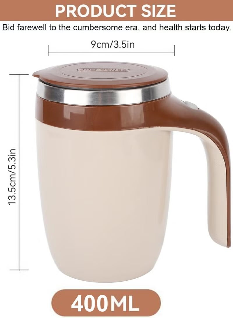 Aramu Multi-functional Magnetized Stirring Cup Rechargeable Self Stirring Coffee Mug - Auto Stirring Mixing Cup To Stir Coffee, Chocolate, Milk, Protein, Cocoa Etc, Great For Home Office Travel, School, Gym - Image 3
