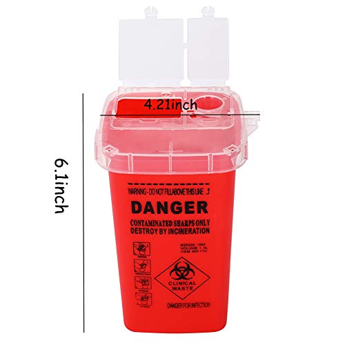 new star tattoo Sharps Disposal Container,5 Pack 1 Quart Needle Disposal Container - Image 2
