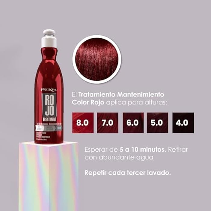 Rojo and Color Care Shampoo Kit/Set Prokpil Treatment Mask Hair Maintenance 2x (10.1oz-300ml) - Image 5