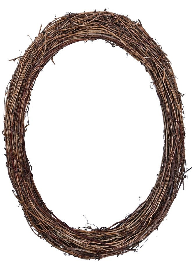 BYHER إكليل من أغصان العنب من بايهر، قطعتان، إكليل من أغصان العنب الطبيعية مقاس 12 بوصة للأعمال اليدوية (إطار الإكليل) - Image 3