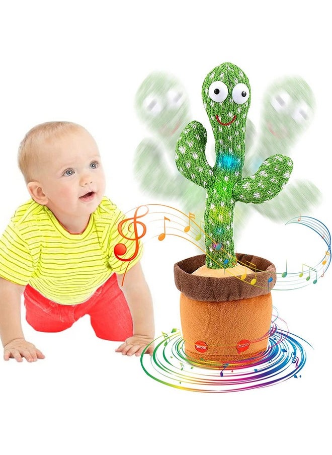 Toyshine Toyshine Dancing Cactus Toy | Talking, Wriggle Singing Mimicking -Repeat What You Say with LED - B  - Image 1